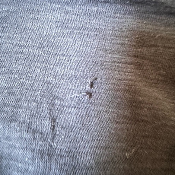 Nation LTD black v neck puff sleeve Pima cotton long sleeve t shirt, sz M - Picture 4 of 5